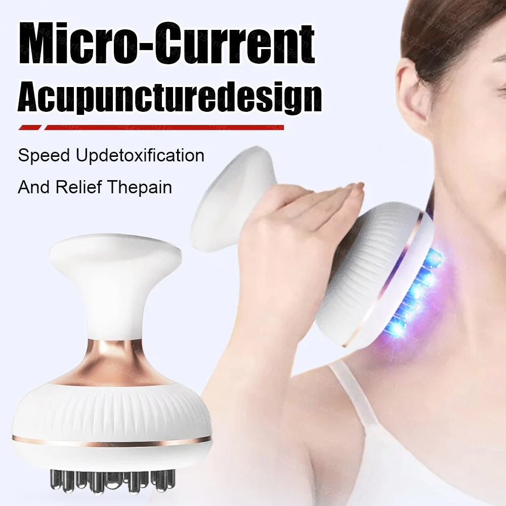 6‑in‑1 Electric Meridian Brush Gua Sha Microcurrent Massager