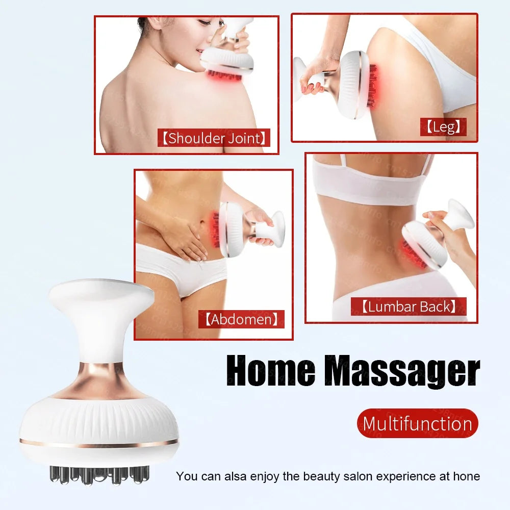 6‑in‑1 Electric Meridian Brush Gua Sha Microcurrent Massager