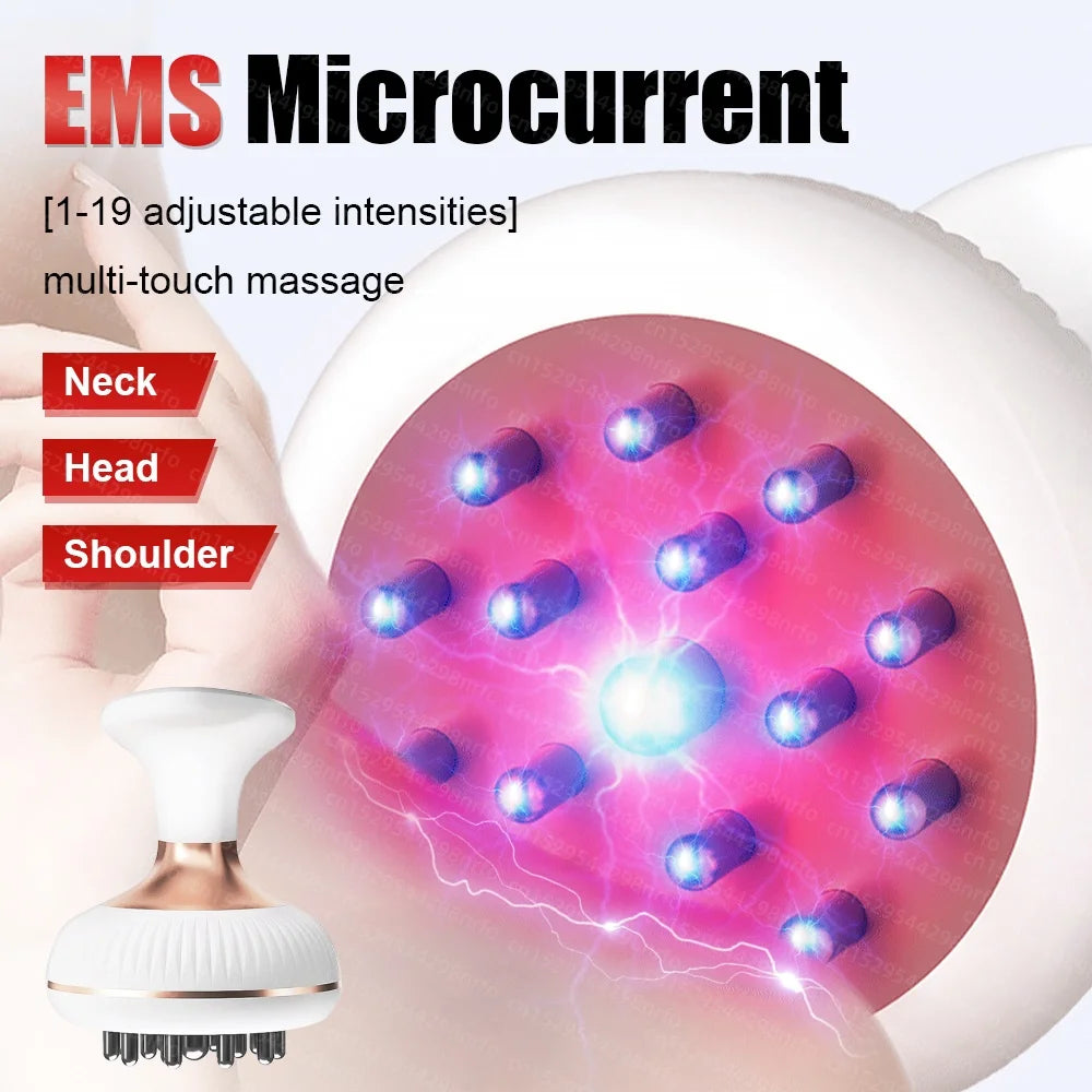 6‑in‑1 Electric Meridian Brush Gua Sha Microcurrent Massager