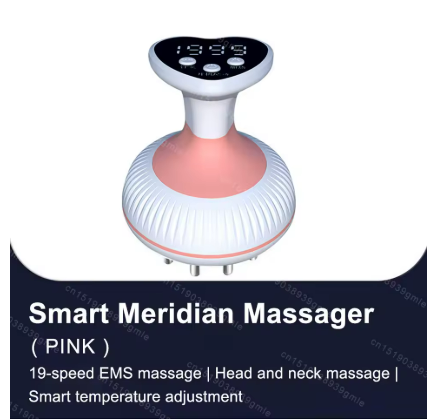 6‑in‑1 Electric Meridian Brush Gua Sha Microcurrent Massager