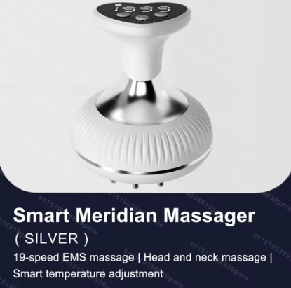 6‑in‑1 Electric Meridian Brush Gua Sha Microcurrent Massager