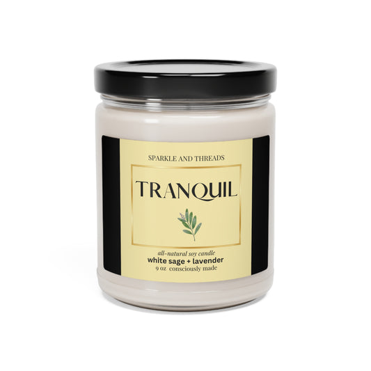 Tranquil - Scented Soy Candle, 9oz