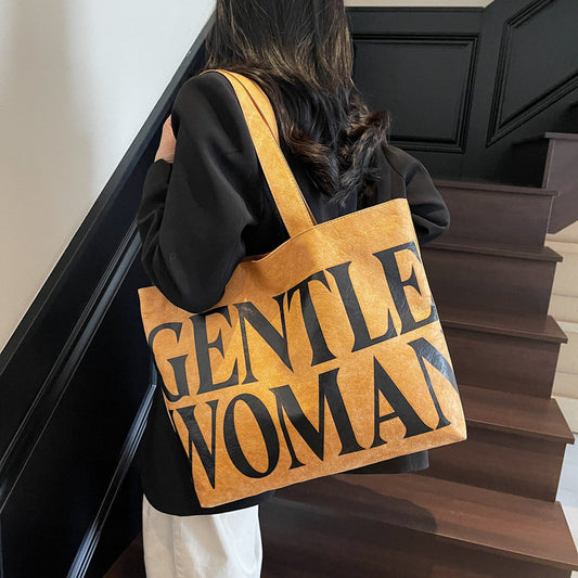 Tyvek Casual Cool Letter Printing Large Totes