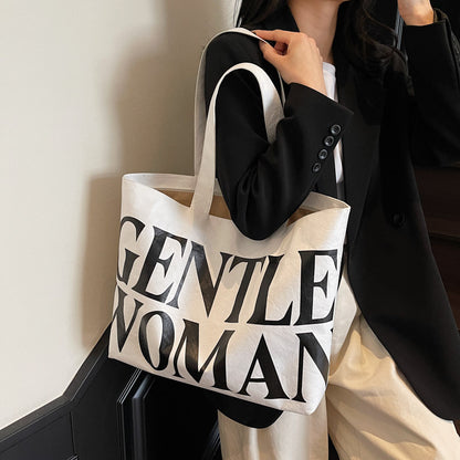 Tyvek Casual Cool Letter Printing Large Totes