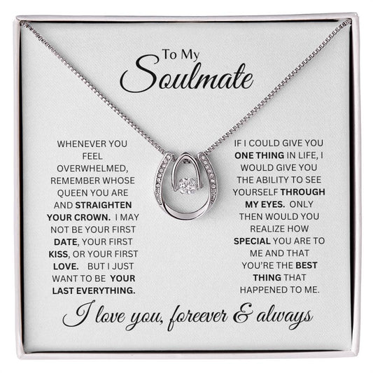 To My Soulmate Gift - Lucky in Love Necklace