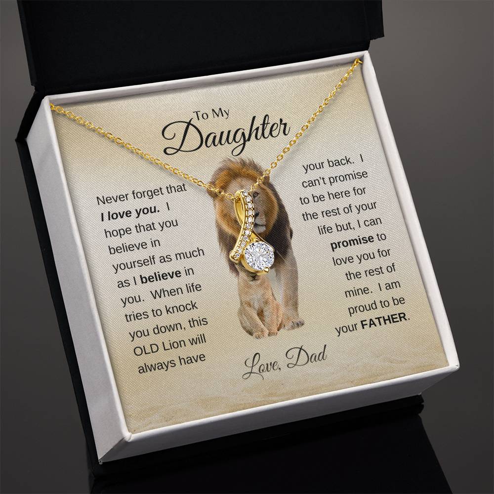 To My Daughter | Love Dad - Alluring Beauty necklace