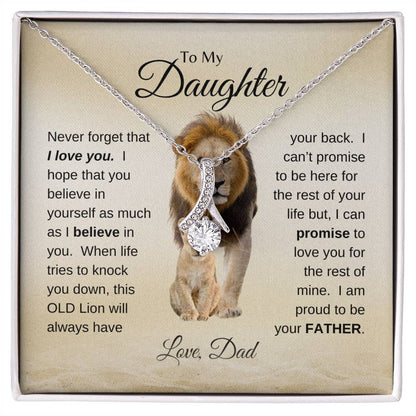 To My Daughter | Love Dad - Alluring Beauty necklace