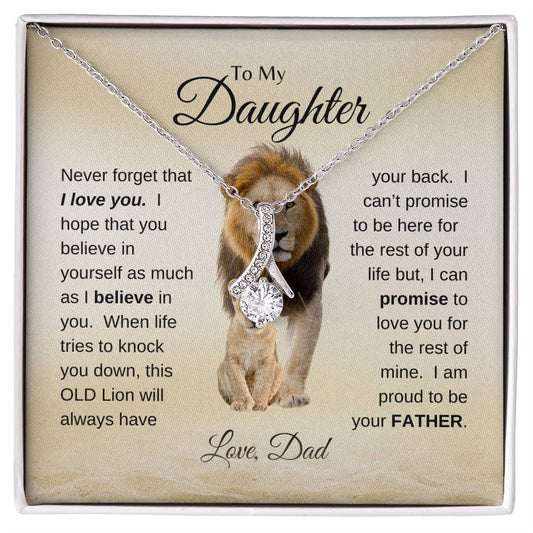 To My Daughter | Love Dad - Alluring Beauty necklace