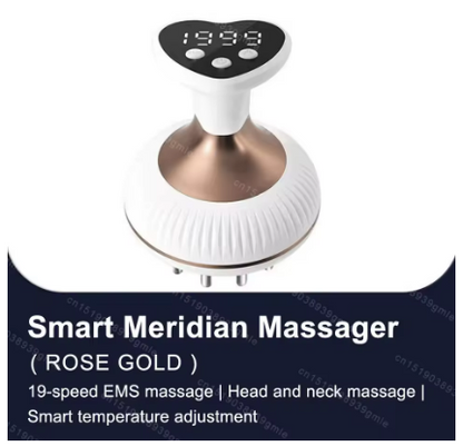 6‑in‑1 Electric Meridian Brush Gua Sha Microcurrent Massager
